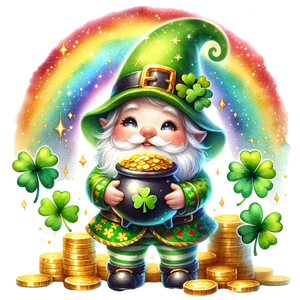 Joyful Rainbow Gnome