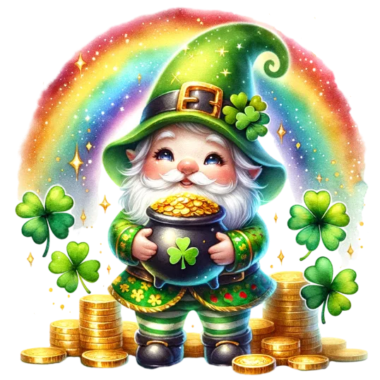Joyful Rainbow Gnome
