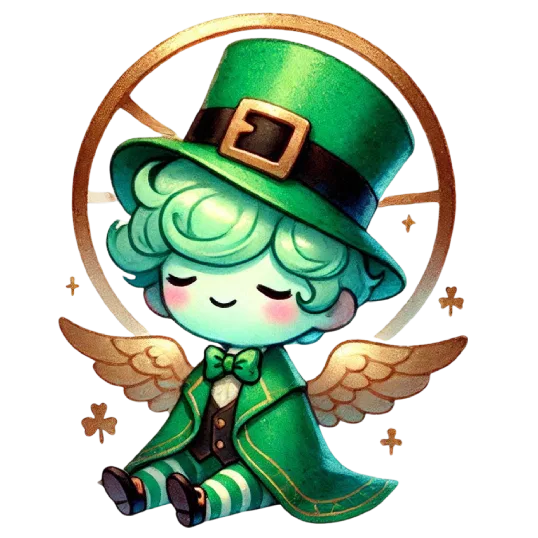 Serene Chibi Leprechaun