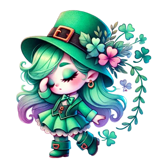 Whimsical Clover Dancer