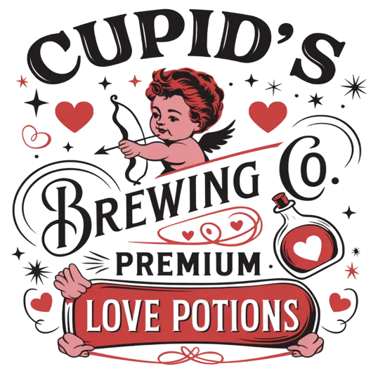 Cupid\'s Brewing Company Premium Love Potions Banner