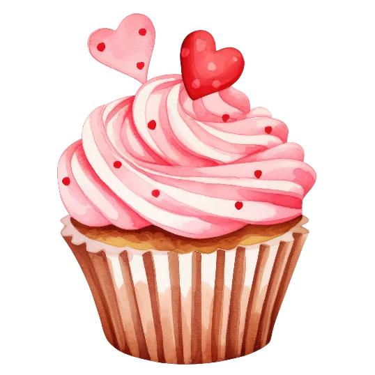 Pink Cherry Heart Cake
