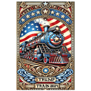 USA Themed Train - Trump 2024 Card