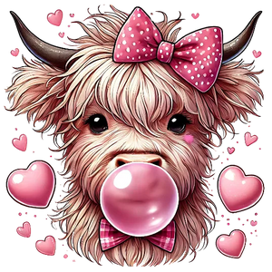 Valentine's Highland Cow