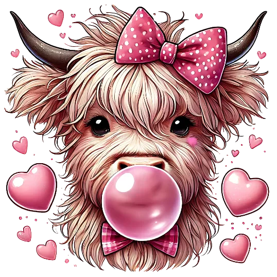 Valentine's Highland Cow