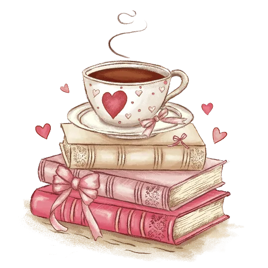 Valentine's Day Book and Coffee