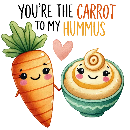 Carrot To My Hummus