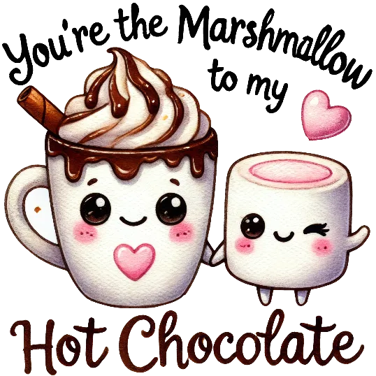You Are The Marshmallow To My Hot Chocolate