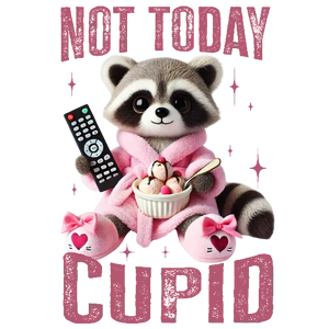 Not Today Cupid Raccoon