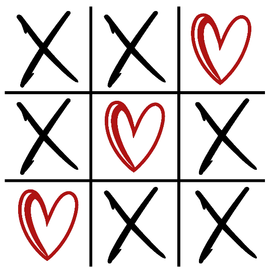 XOXO Valentines (Black)