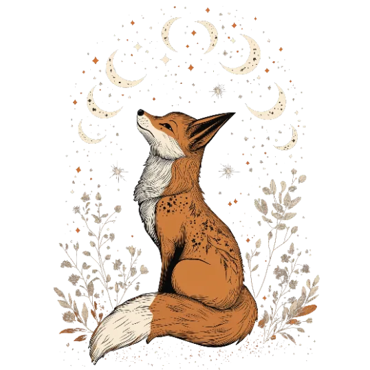 Folklore Floral Fox