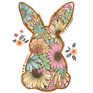 Easter Bunny Flowers Boho