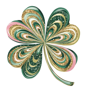 Saint Patrick's Glitter Shamrock