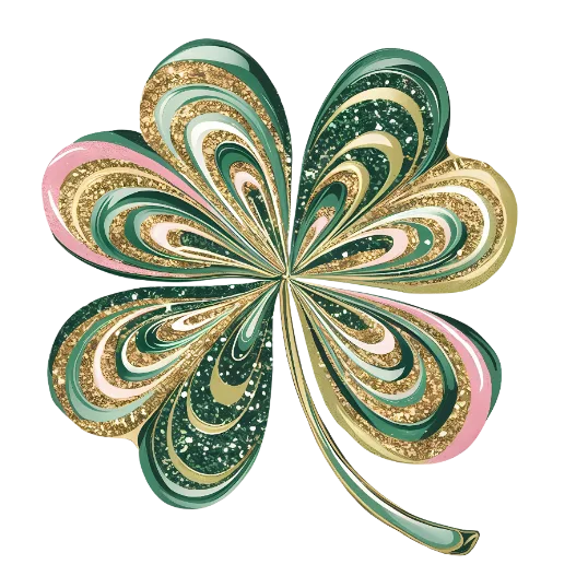 Saint Patrick's Glitter Shamrock