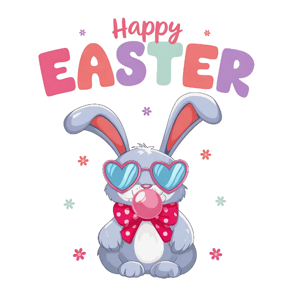 Grey Happy Rabbit
