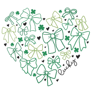 Saint Patrick's Day Coquette Heart