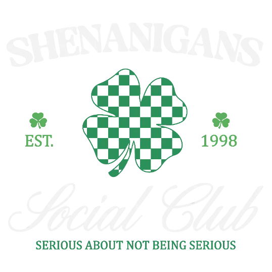 Shenanigans Social Club (White)