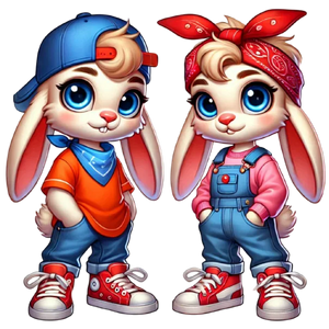 Easter Rabbit Couples