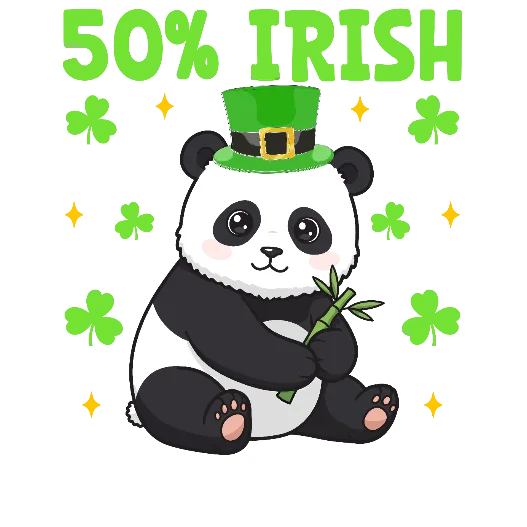 50% Irish 50% Panda