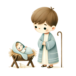 Cute Baby Christmas(Father Pray For Baby)