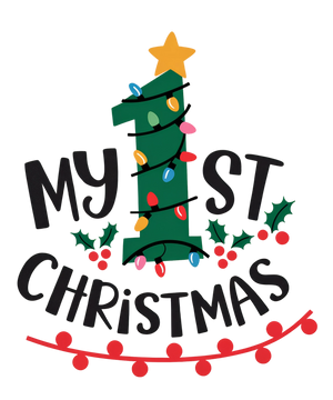 My First Christmas - Festive Tree Design