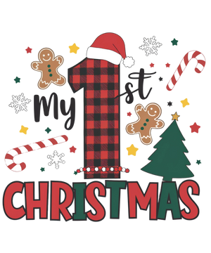 My First Christmas with Gingerbread and Candy Canes.