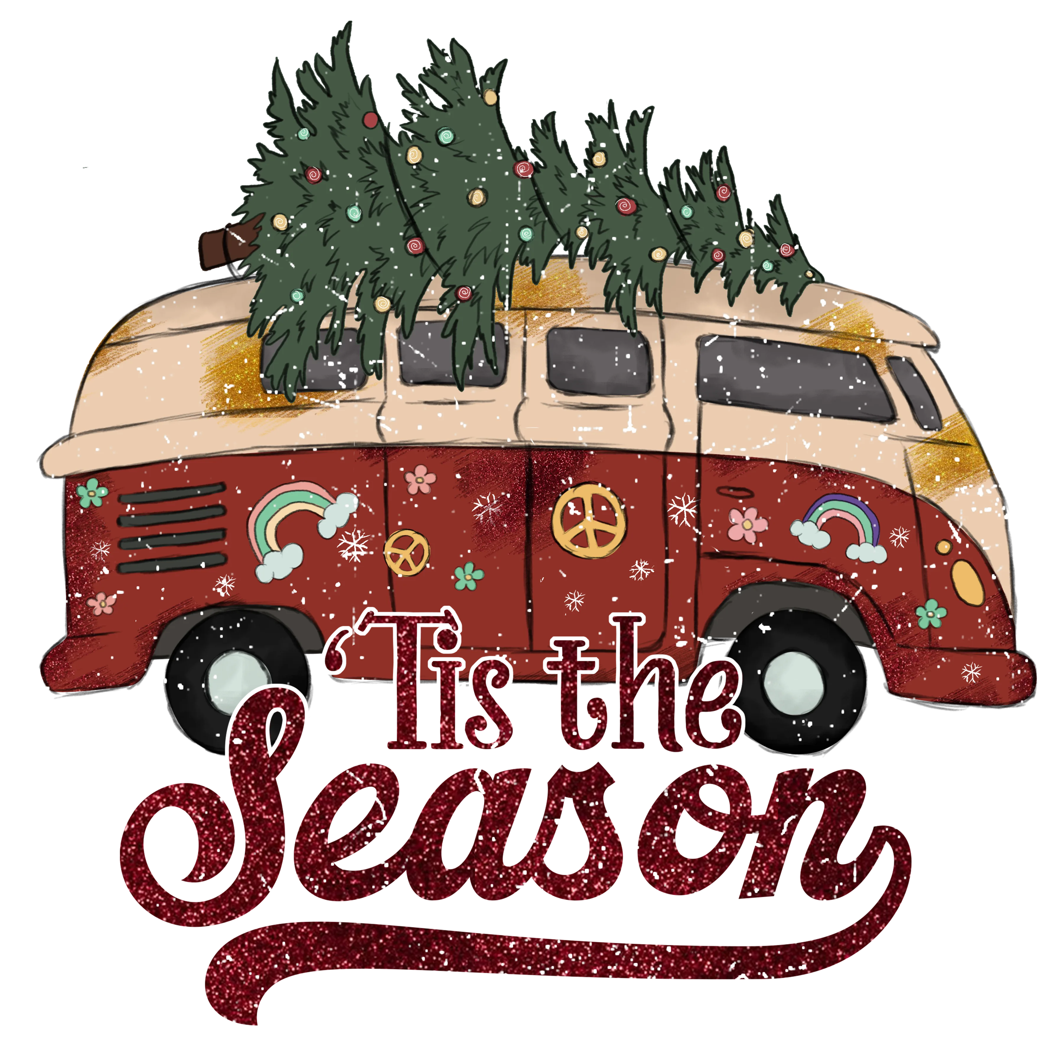 'Tis the season decorated RV